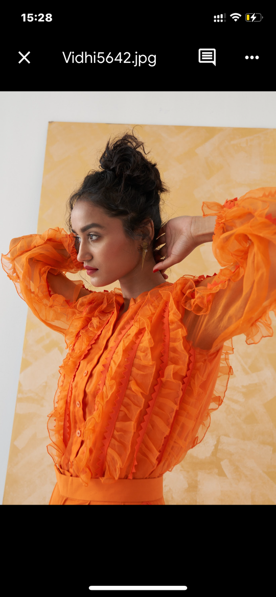 GINIA Ruffle Co-ord set
