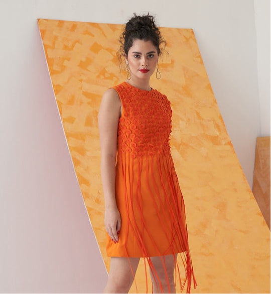CITRUS Fringe Dress